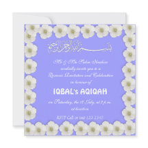 Moslemisches Babyblau Aqiqah