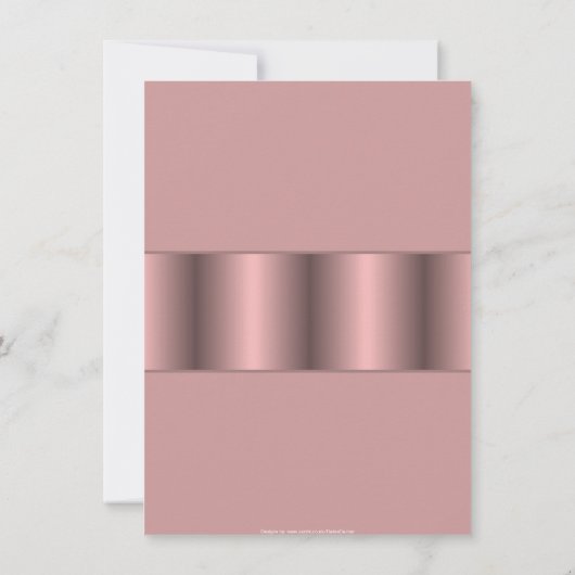 Moslemjunge Pink Aqiqa Einladung (Rückseite)