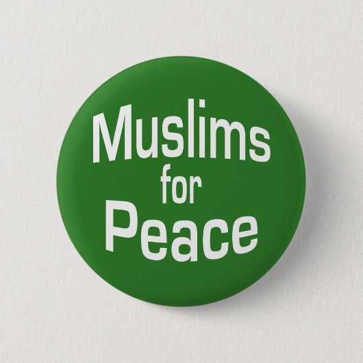 Moslems für den Frieden Button (Vorderseite)