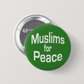 Moslems für den Frieden Button (Vorne & Hinten)