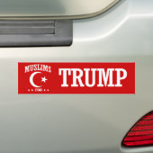 MOSLEMS FÜR TRUMPF AUTOAUFKLEBER (Auf Auto)