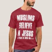 Moslems glauben an Jesus (pbuh) T-Shirt (Vorderseite)