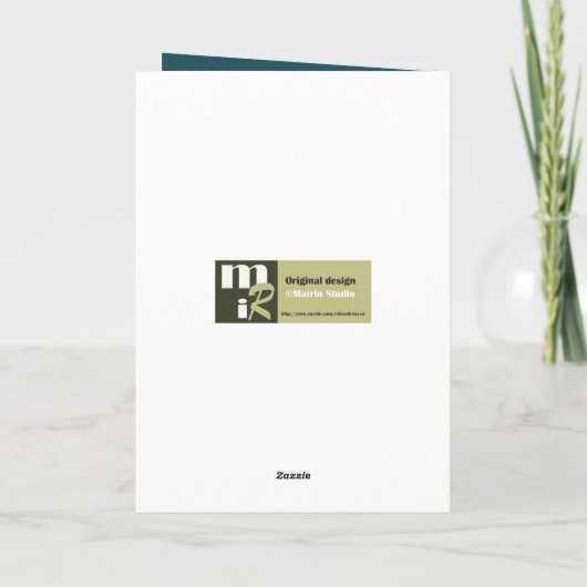 Moslems irgendeine feiertagskarte (Rückseite)