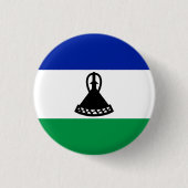 Mosotho-Flagge, Flagge von Lesotho Button (Vorderseite)