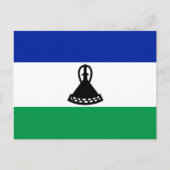 Mosotho-Flagge, Flagge von Lesotho Postkarte (Vorderseite)