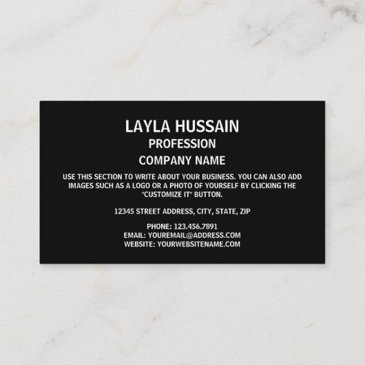 Mosotho-Flagge, Flagge von Lesotho Visitenkarte (Rückseite)