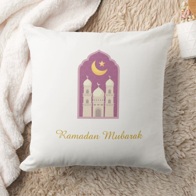 Mosque & Crescent Moon Pillow  Kissen (Decke)