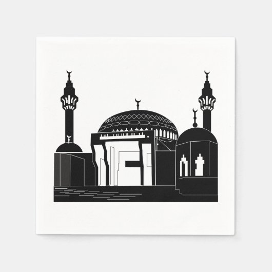 Mosque Paper Napkins Serviette (Vorderseite)