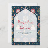 MOSQUE RAMADAN KAREEM IFTAR DINNER PARTY EDITABLE EINLADUNG (Rückseite)