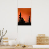 Mosques at Sunset Poster (Küche)