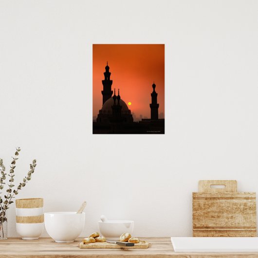Mosques at Sunset Poster (Küche)