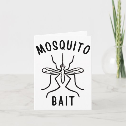 Mosquito Bait Funny Camping Campfire Outdoor Bug Karte (Vorderseite)