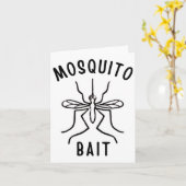 Mosquito Bait Funny Camping Campfire Outdoor Bug Karte (Gelbe Blume)