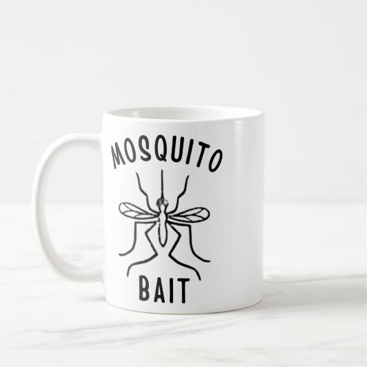 Mosquito Bait Funny Camping Campfire Outdoors Bug Kaffeetasse (Links)