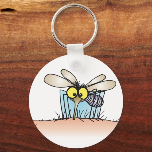 Mosquito Biting An Arm Keychain Schlüsselanhänger (Vorderseite)