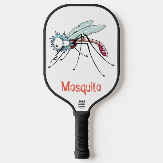 Mosquito cartoon pickleball schläger (Vorderseite)
