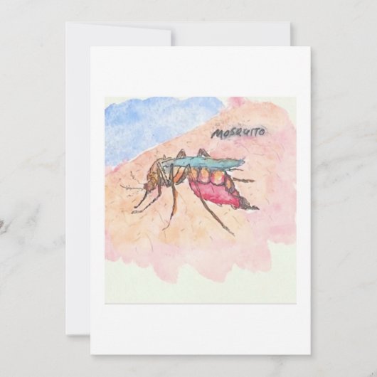 Mosquito Greeting Card Einladung (Vorderseite)