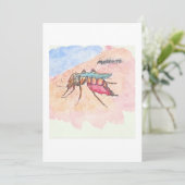 Mosquito Greeting Card Einladung (Stehend Vorderseite)
