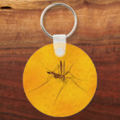 Mosquito in Amber Sap Fossil Replica Prehistoric Schlüsselanhänger (Vorderseite)