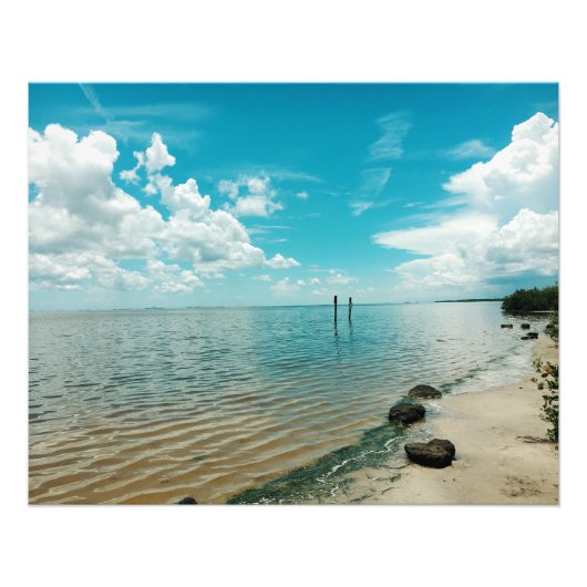 Mosquito Lagoon Florida Water Sky Fotodruck (Vorne)