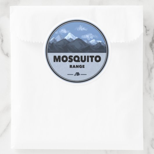 Mosquito Range Colorado Camping Runder Aufkleber (Tasche)