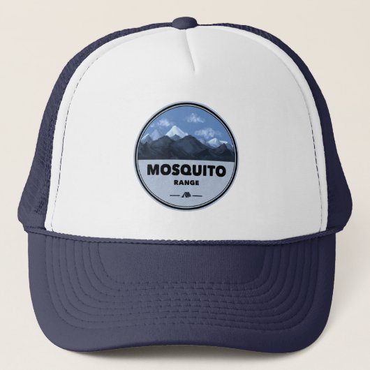 Mosquito Range Colorado Camping wird zu Truckerkappe (Vorderseite)