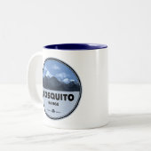 Mosquito Range Colorado Camping Zweifarbige Tasse (Vorderseite Links)