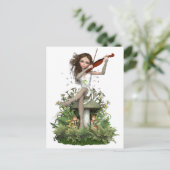 Moss Agate Fairy ~ Melody Postkarte (Stehend Vorderseite)