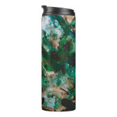 Moss Agate Green Crystal Geode Abstrakt Thermosbecher (Nach rechts gedreht)