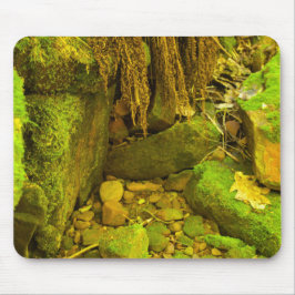 Moss and Stone – Hungarian Falls, Upper Peninsula Mousepad