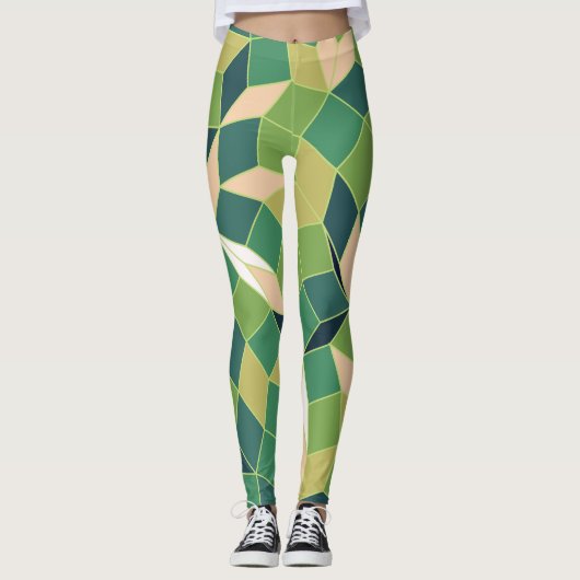 Moss Camouflage Pattern Leggings (Vorderseite)