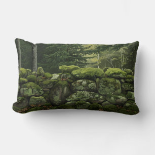 Moss Covered Stone Wall Kissen Kissen