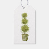 Moss Covered Topiary Gift Tag Geschenkanhänger (Vorderseite)