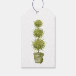 Moss Covered Topiary Gift Tag Geschenkanhänger