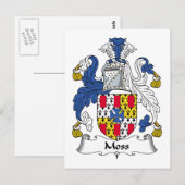 Moss Familienwappen Postkarte (Vorne/Hinten)