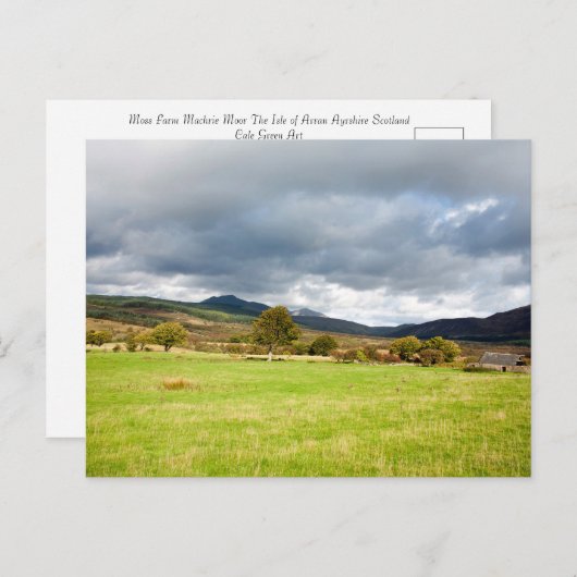 Moss Farm Machrie Moor Die Insel Arran Postkarte (Vorne/Hinten)