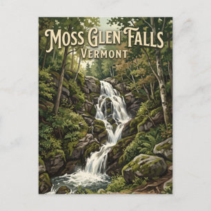 Moss Glen Falls Granville Vermont Postkarte