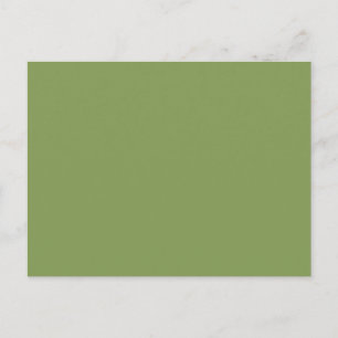 Moss Green Accent Background Color Anpassen Postkarte