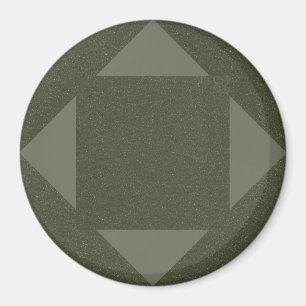 Moss Green Arrow Magnet mit Noise Textur
