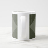 Moss Green Arrow Pattern Tasse (Rückseite)