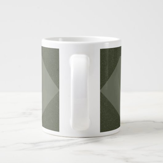 Moss Green Arrow Pattern Tasse (Rückseite)