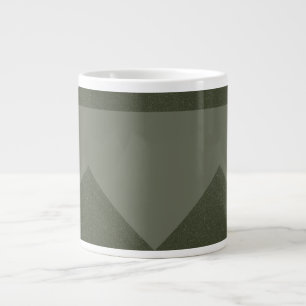 Moss Green Arrow Pattern Tasse
