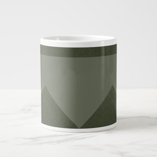 Moss Green Arrow Pattern Tasse (Vorderseite)