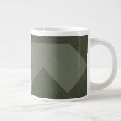 Moss Green Arrow Pattern Tasse (Rechts)