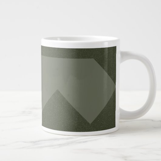 Moss Green Arrow Pattern Tasse (Rechts)
