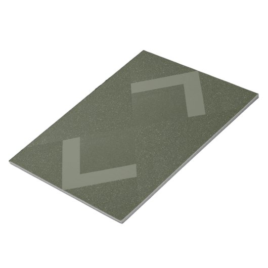 Moss Green Arrows Geometric Notizblock – Anpassbar (angewinkelt)