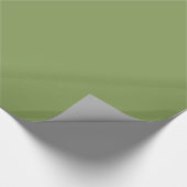 Moss Green Background Solid Color Anpassen dieses Geschenkpapier (Ecke)