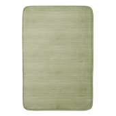 Moss Green Bamboo Holz Grain Look Badematte (Vorderseite Vertikal)