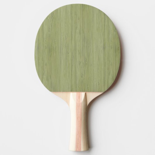 Moss Green Bamboo Holz Grain Look Tischtennis Schläger (Vorderseite)