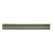 Moss Green Black Horizontal Lines Stripe Geometric Satinband (Vorderseite)